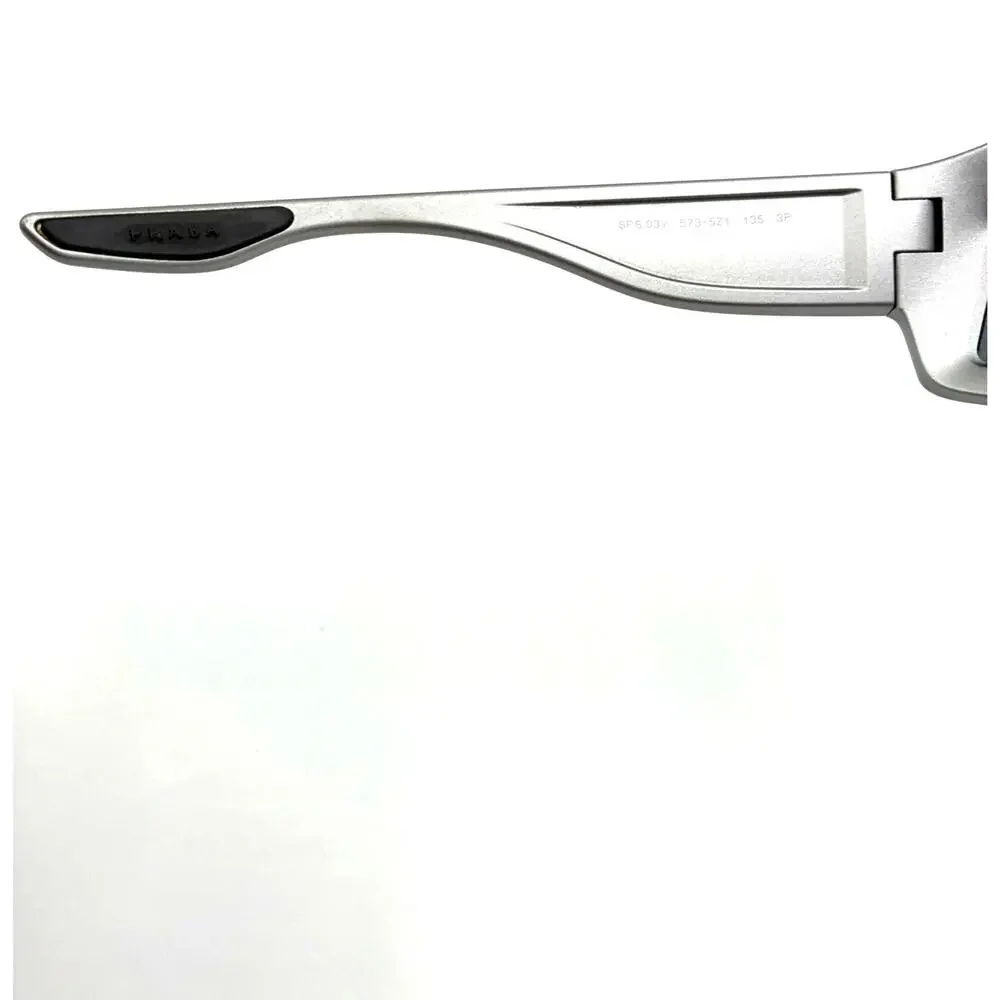 Prada Sport Shield Sunglasses Silver & Black